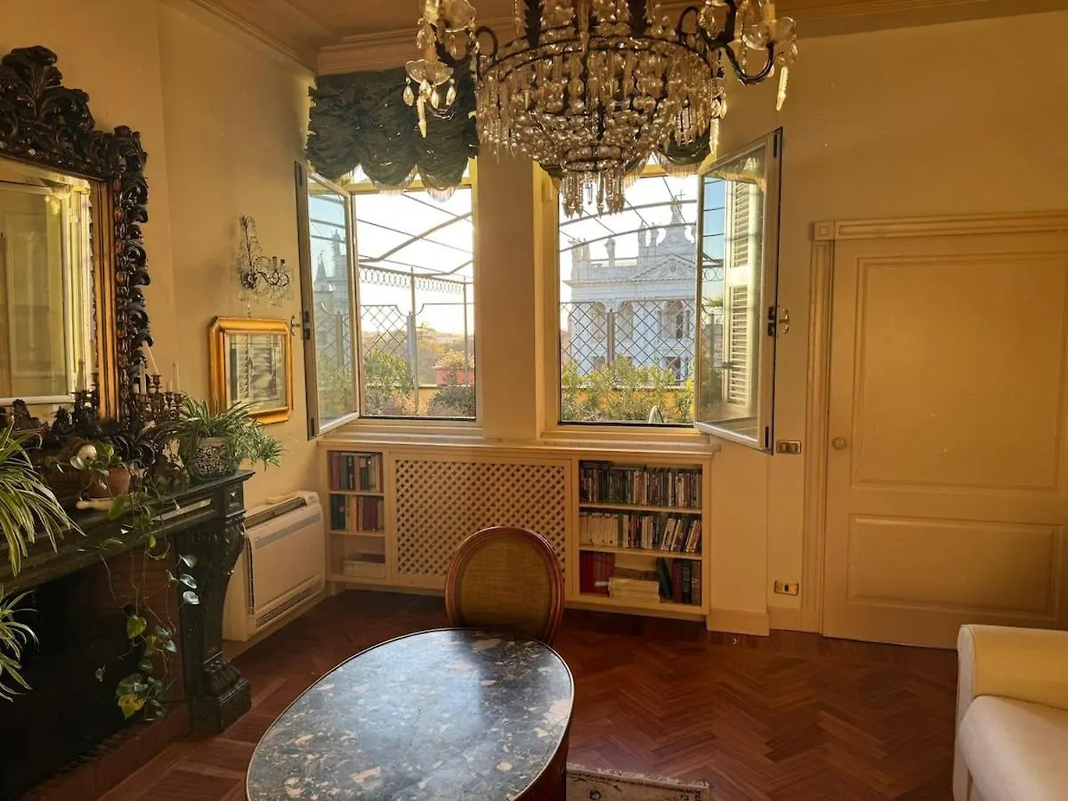 Terrace Of The Aureli Apartment Rome